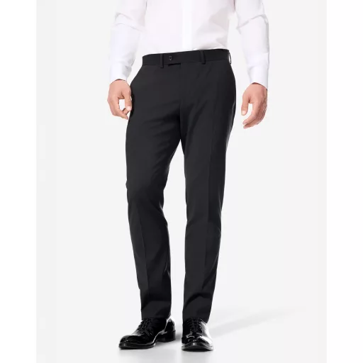 Black trousers, wool stretch