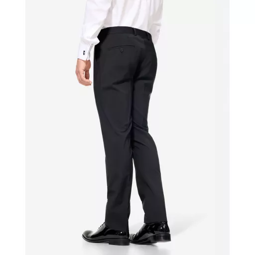 Black trousers, wool stretch