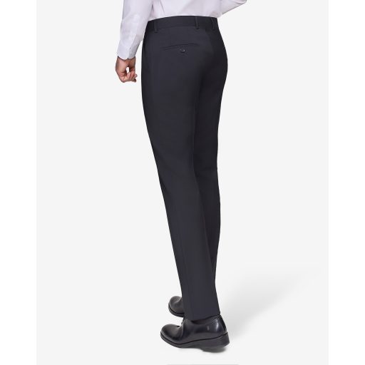 pantaloni negri barbati lana stretch
