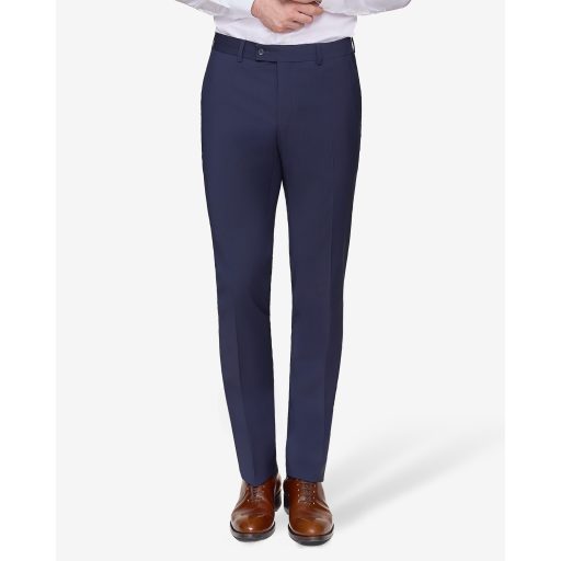 pantaloni barbati eleganti clasici bleumarin