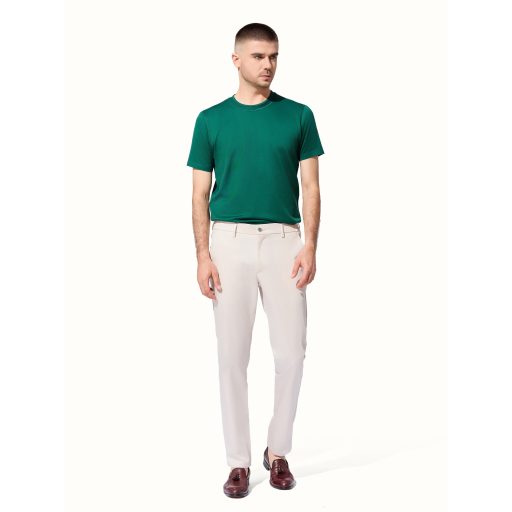 pantaloni chino barbati albi crem