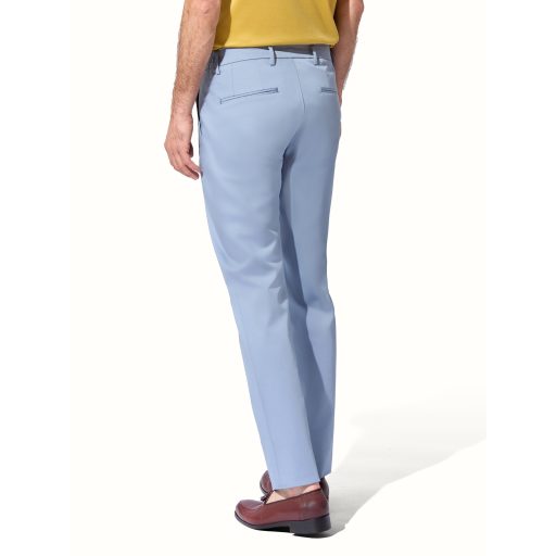 pantaloni chino albastri barbati
