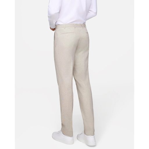 pantaloni bej barbati smart casual