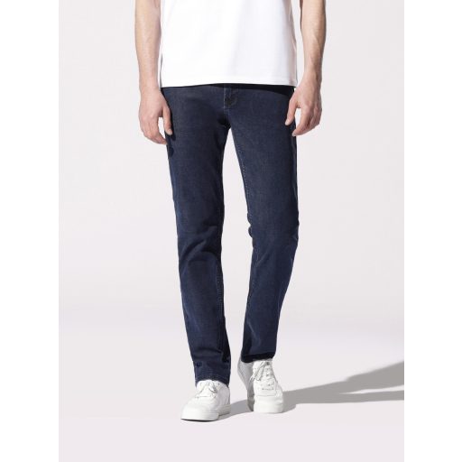 jeans albastru inchis barbati