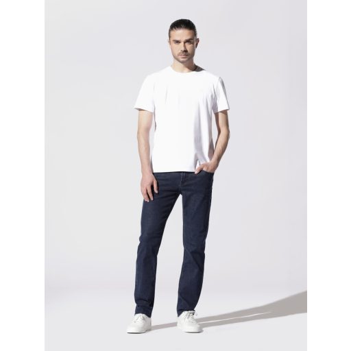 jeans albastru inchis barbati