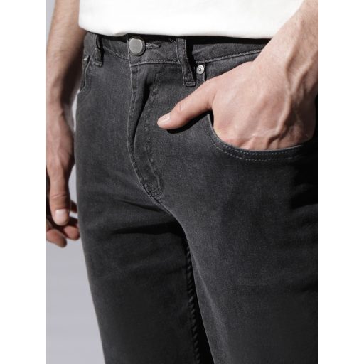 jeans gri inchis barbati