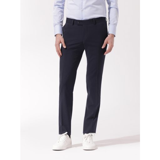 pantaloni bleumarin barbati lana stretch