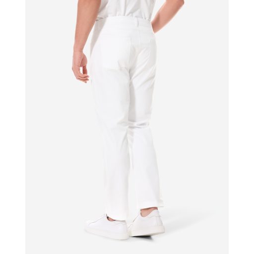 pantaloni albi barbati 5 pocket