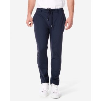 pantaloni bleumarin barbati elastici smart casual