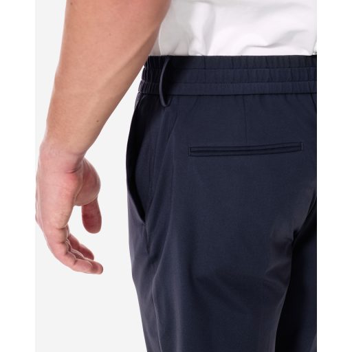 pantaloni bleumarin barbati elastici smart casual