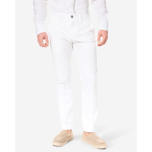 pantaloni chino barbati albi