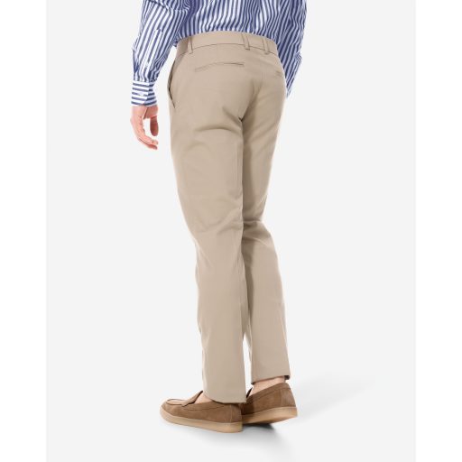 PANTALONI CHINO BEJ DIN BUMBAC STRETCH
