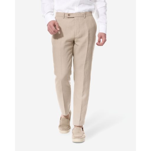 pantaloni bej din in barbati