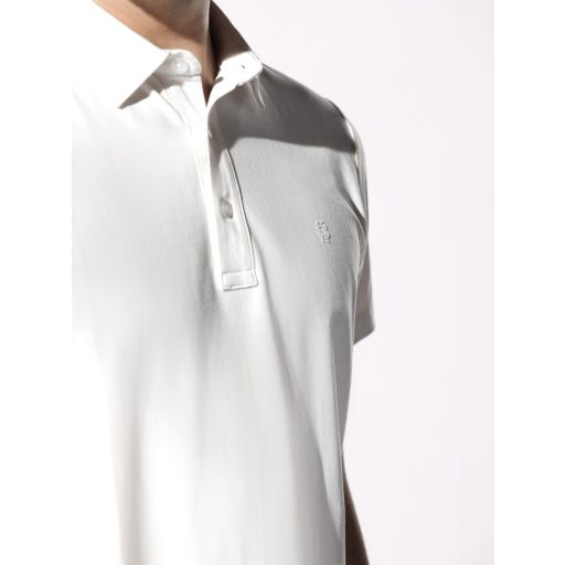 tricou polo alb crem barbati