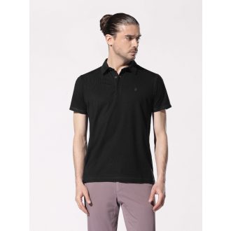 Tricou Polo barbati negru din bumbac