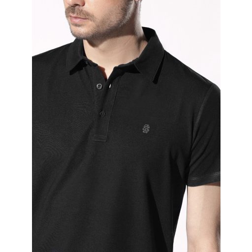 tricou polo negru barbati