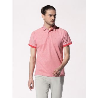 Tricou Polo barbati rosu din bumbac piquet