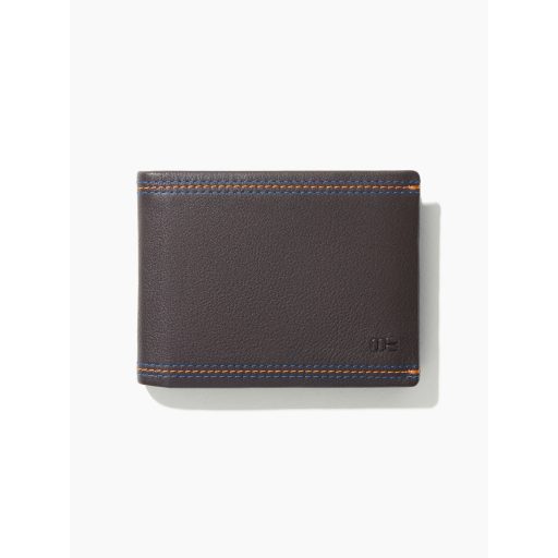 Portofel clasic maro din piele naturala