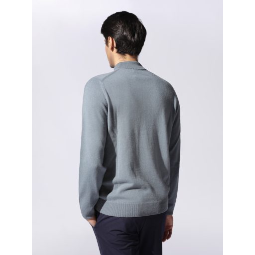 Pulover casmir albastru tip helanca