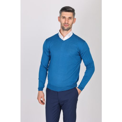 Pulover barbati  turcoaz