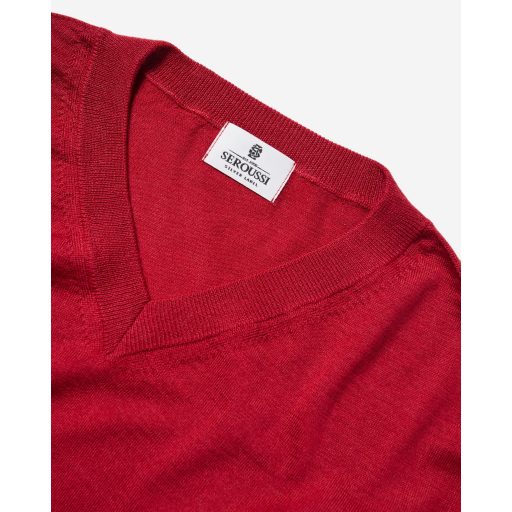 Pulover extrafin cu guler V