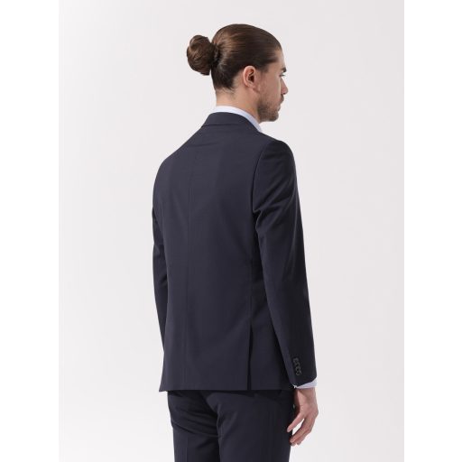 sacou bleumarin barbati lana stretch