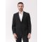sacou barbati negru lana stretch