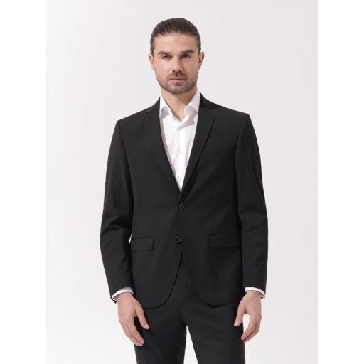 sacou barbati negru lana stretch