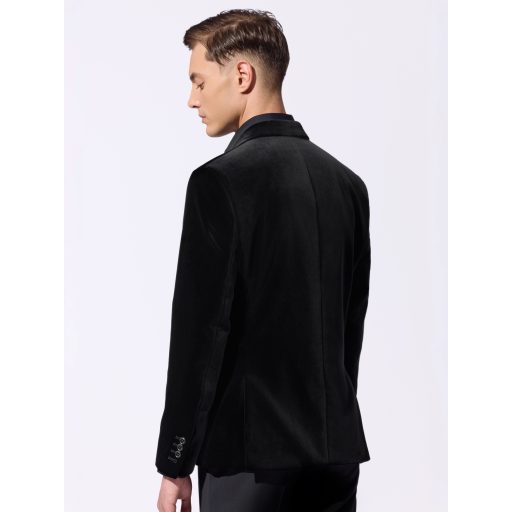 sacou negru barbati bumbac