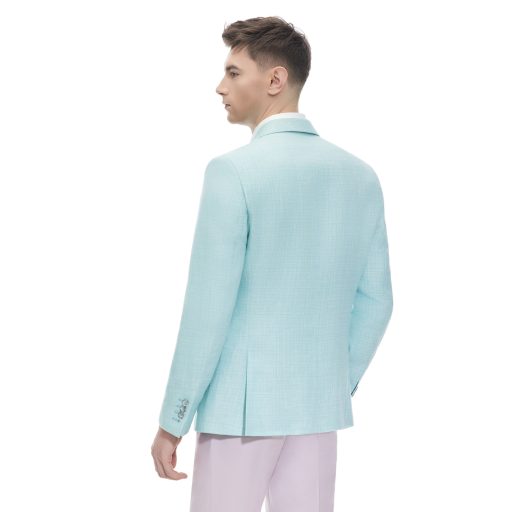 sacou verde pudrat barbati in si lana