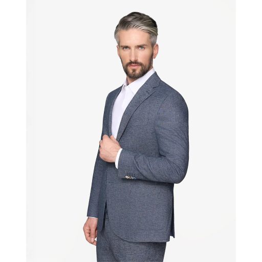 sacou casual gri amestec in