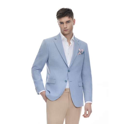 sacou bleu deschis barbati