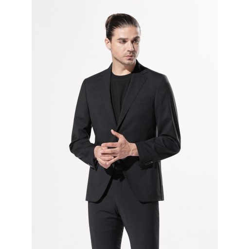 sacou negru barbati clasic elegant