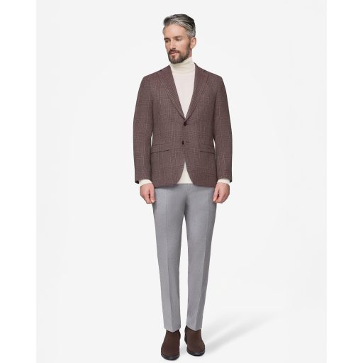 sacou burgundy barbati lana