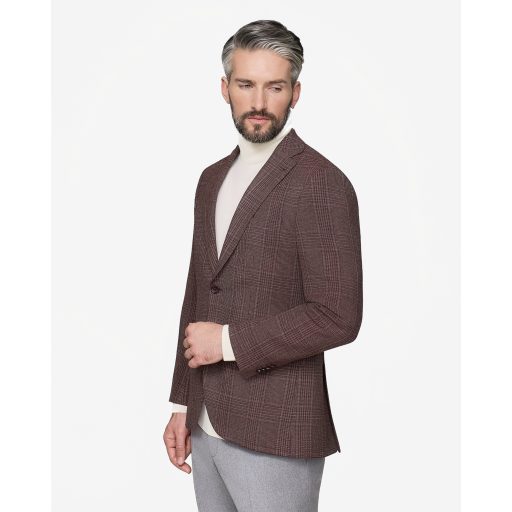 sacou burgundy barbati lana