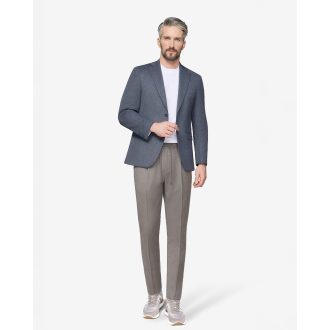 Sacou albastru cotton stretch