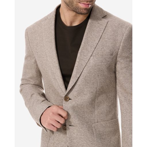 sacou bej barbati din bumbac si in