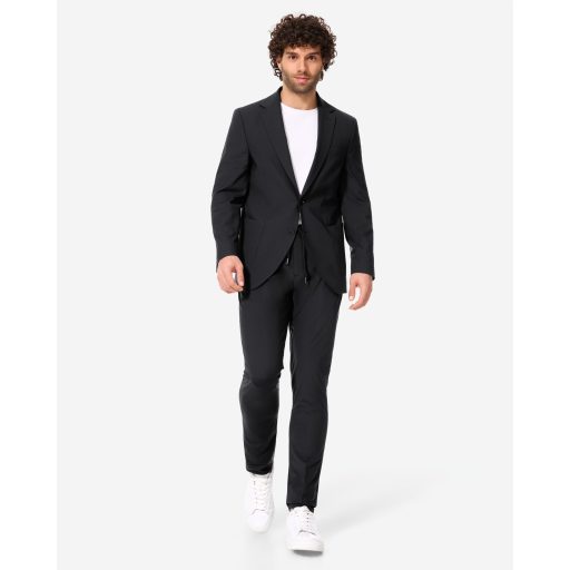 sacou negru barbati elastic