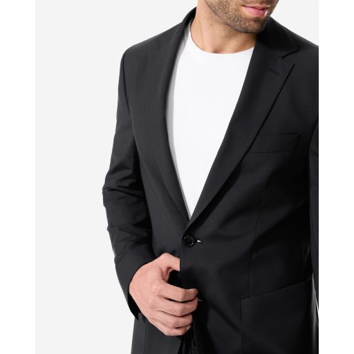 sacou negru barbati elastic