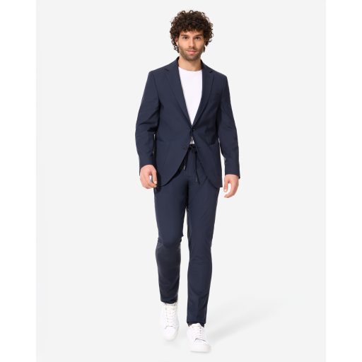 sacou bleumarin barbati material elastic