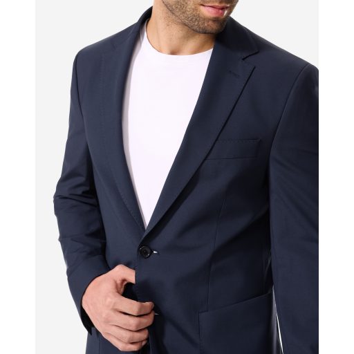 sacou bleumarin barbati material elastic