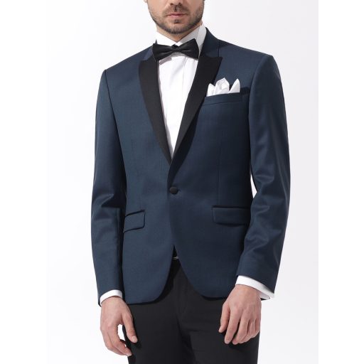 sacou smoking barbati bleumarin inchis lana