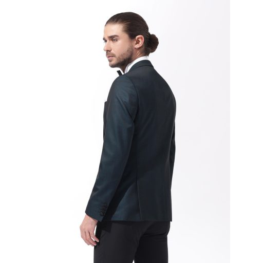 sacou smoking barbati verde inchis lana