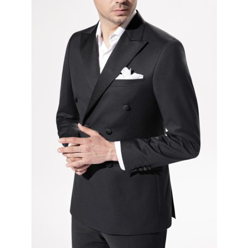 sacou smoking barbati negru lana