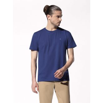 Tricou barbati albastru din bumbac