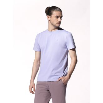 Tricou barbati mov din bumbac