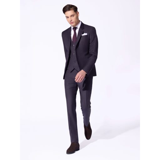 vesta costum barbati mov inchis