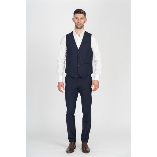 Vesta HAMILTON solid wool stretch navy