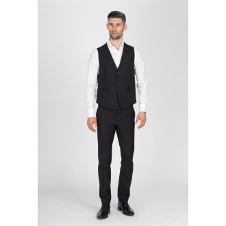 Vesta HAMILTON solid wool stretch black